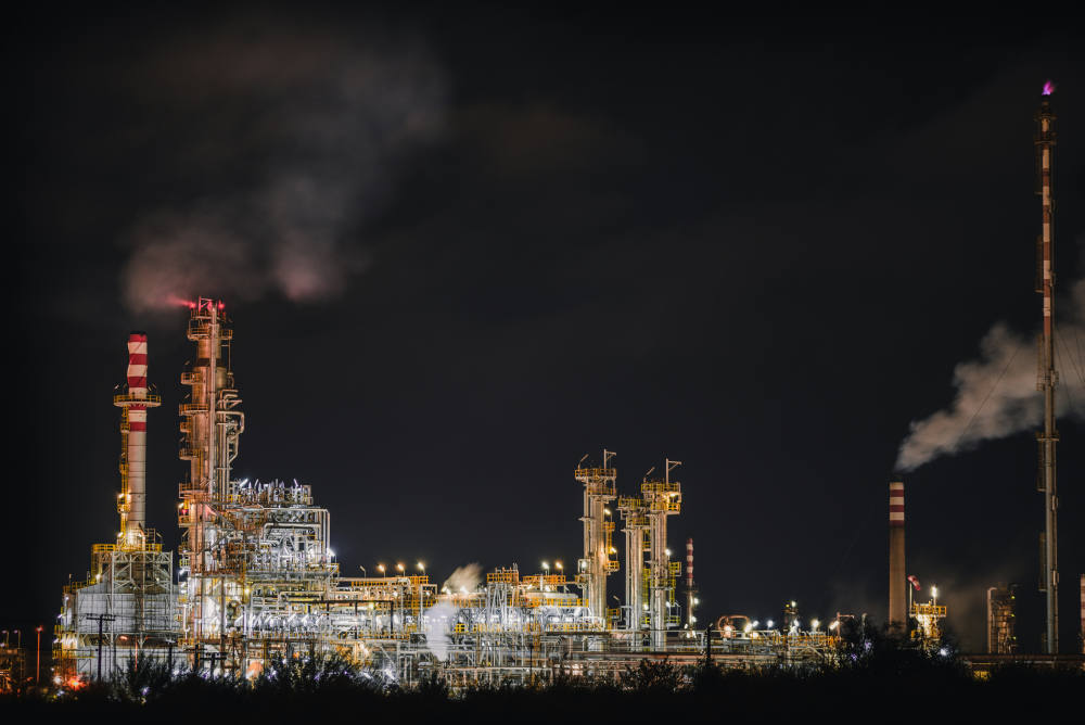 Oil refinery industrial facility